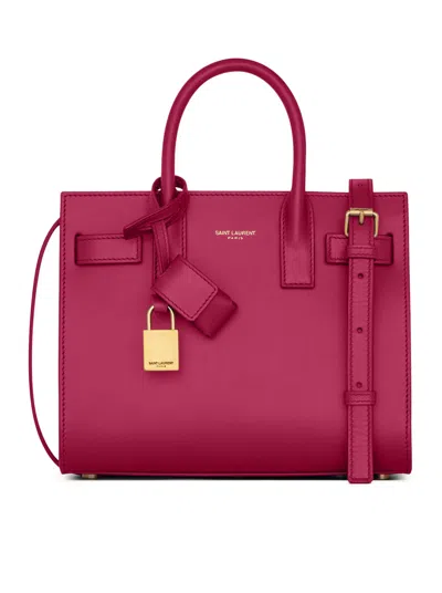 Saint Laurent Sac De Jour In Smooth Leather In Red