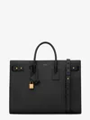 Saint Laurent Sac De Jour Large Leather Shoulder Bag In Black