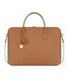 Saint Laurent Sac De Jour Large Slim Bauletto Bag In Leather In Brown