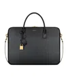 Saint Laurent Sac De Jour Large Slim Bauletto Bag In Smooth Leather In Black