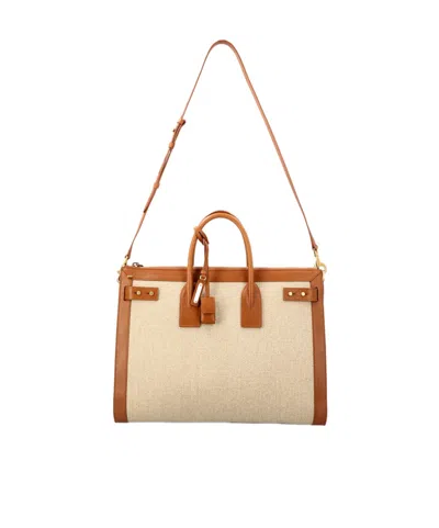 Saint Laurent Sac De Jour Large Tote Bag In Brown