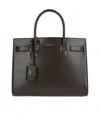Saint Laurent Sac De Jour Leather Bag In Black