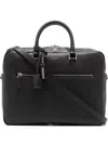 Saint Laurent Sac De Jour Briefcase In Grained Leather In Black
