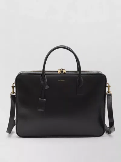 Saint Laurent Black Leather Large Sac De Jour Handbag
