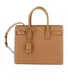 Saint Laurent Camel Leather Baby Sac De Jour Handbag In Brown
