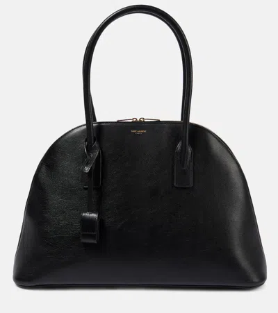 Saint Laurent Sac De Jour Leather Tote Bag In Noir