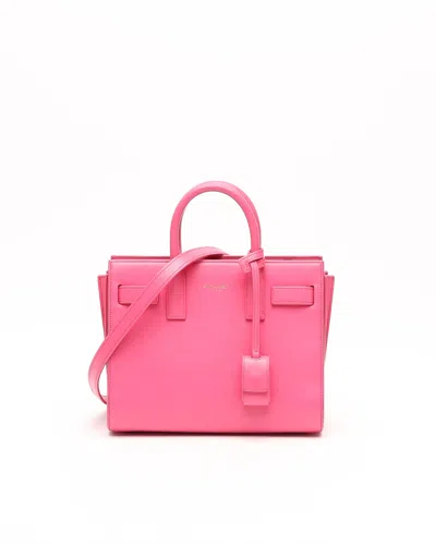 Saint Laurent Sac De Jour Nano Crossbody Bag In Pink
