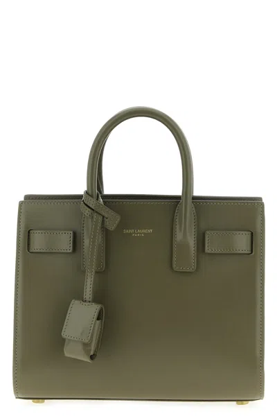 Saint Laurent 'sac De Jour' Nano Handbag In Green