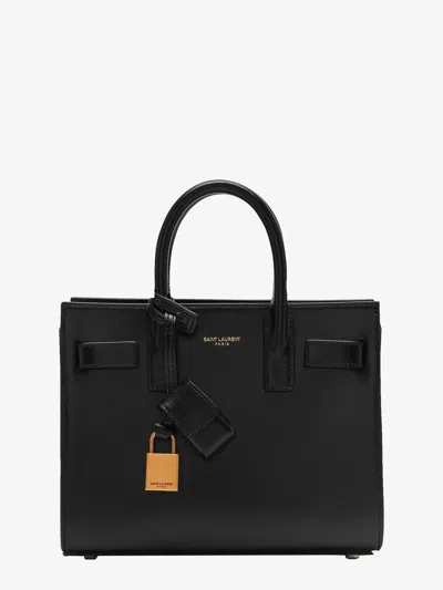 Saint Laurent Sac De Jour Nano Leather Crossbody In Black