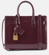 Saint Laurent Sac De Jour Nano Top-handle Bag In Patent Leather In Burgundy