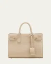 Saint Laurent Sac De Jour Nano Top-handle Bag In Grained Leather In Sea Salt