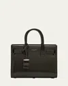 Saint Laurent Sac De Jour Nano Top-handle Bag In Patent Leather In Green