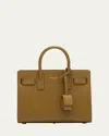 Saint Laurent Sac De Jour Nano Top-handle Bag In Smooth Leather In Green