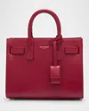 Saint Laurent Sac De Jour Nano Top-handle Bag In Smooth Leather In 6881 Cherry Jam