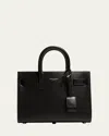 Saint Laurent Sac De Jour Nano Top-handle Bag In Smooth Leather In Black