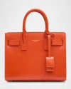 Saint Laurent Sac De Jour Nano Top-handle Bag In Smooth Leather In Orange
