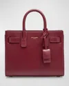 Saint Laurent Sac De Jour Nano Top-handle Bag In Smooth Leather In Wine