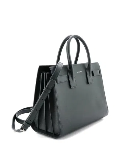 Pre-owned Saint Laurent Sac De Jour Nm Bag Leather Baby Tote Bag In Green