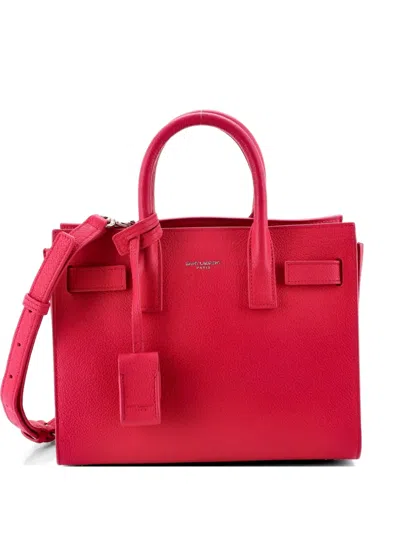 Pre-owned Saint Laurent Sac De Jour Nm Bag Leather Nano Tote Bag In Pink