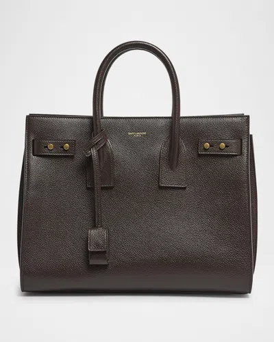 Saint Laurent Sac De Jour Small Leather Top-handle Bag In Arabica