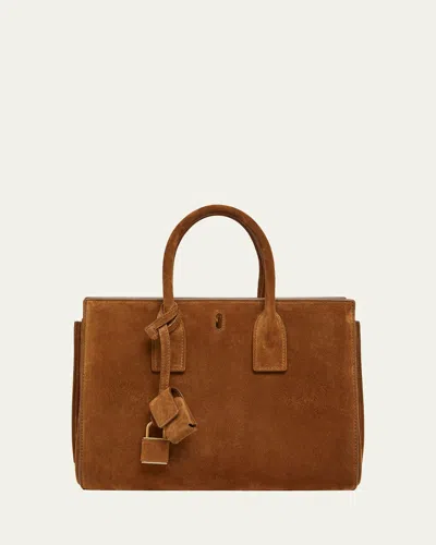 Saint Laurent Sac De Jour Small Suede Top-handle Bag