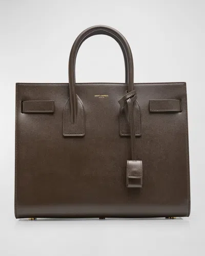 Saint Laurent Sac De Jour Small Top-handle Bag In Smooth Leather In Light Musk