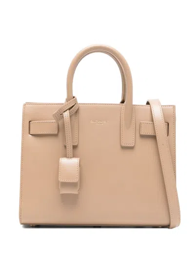Saint Laurent "sac De Jour" Smooth Leather Bag – Nano In White