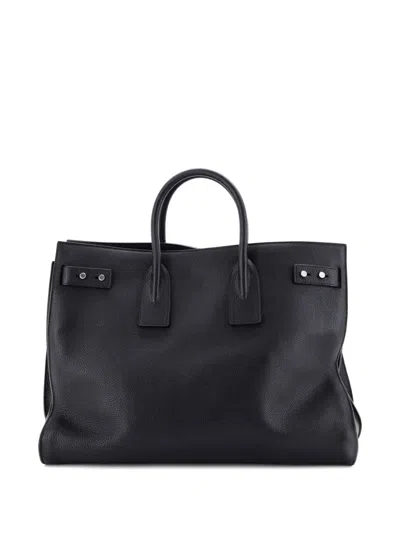 Pre-owned Saint Laurent Sac De Jour Souple Bag Leather Large Satchel In Black