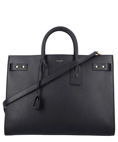 Saint Laurent Sac De Jour Tote Bag In Black