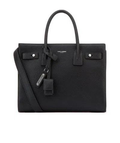 Saint Laurent Sac De Jour Tote Bag In Black