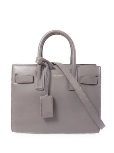 Saint Laurent Sac De Jour Tote Bag In Brown