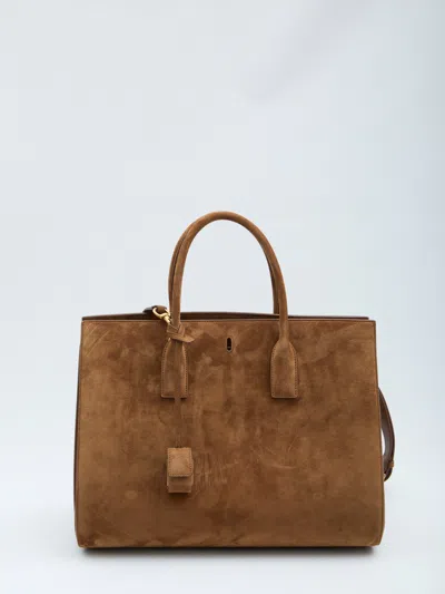 Saint Laurent Sac Du Jour Bag In Brown
