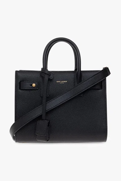 Saint Laurent Sac Du Jour Nano Shoulder Bag In Black