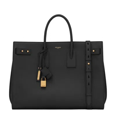 Saint Laurent Sac Du Jour Tote Bag In Black