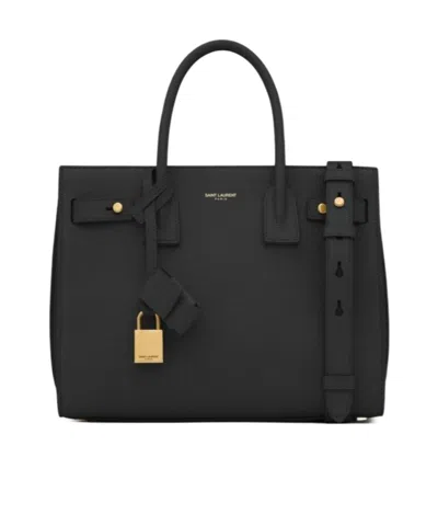 Saint Laurent Sac Du Jour Tote Bag In Black