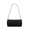 Saint Laurent Sade Mini Quilted Leather Tube Bag In Black