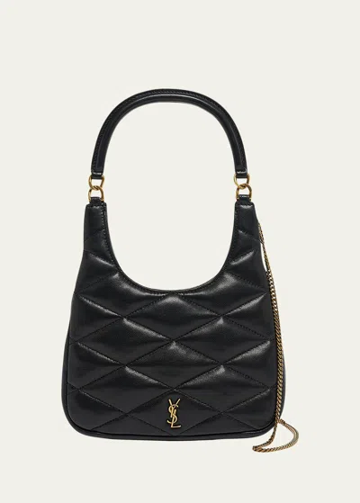 SAINT LAURENT SADE MINI YSL HOBO BAG IN QUILTED LAMBSKIN