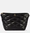 Saint Laurent Sade Large Ysl Cosmetic Pouch Bag In Quilted Leather