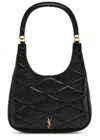 Saint Laurent Sade Mini Ysl Hobo Bag In Quilted Lambskin In Black