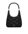 Saint Laurent Sade Mini Ysl Hobo Bag In Quilted Lambskin In Black