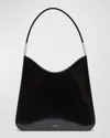 Saint Laurent Sadie Shoulder Bag In Patent Leather In Noir