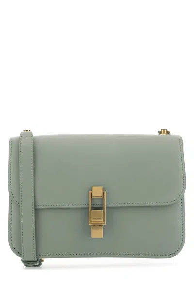 Saint Laurent Sage Green Leather Carrã© Shoulder Bag