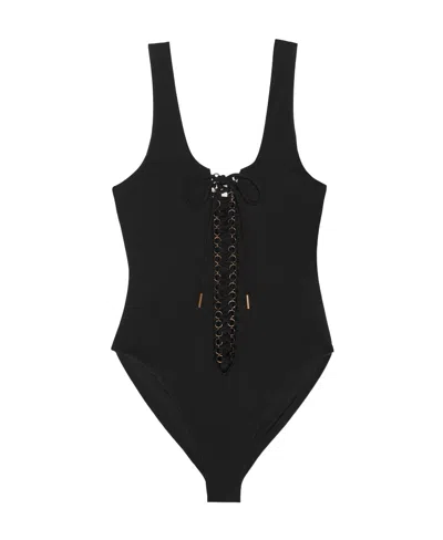 SAINT LAURENT SAINT LAURENT SAHARIENNE BRAID-DETAILED SWIMSUIT