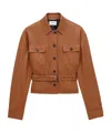 Saint Laurent Saharienne Brown Jacket With Pointed Collar And Adjustable And Removable Waist Belt In Leather Woman In Brown