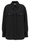 Saint Laurent Saharienne Twill Cotton Shirt