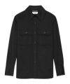Saint Laurent Saharienne Twill Cotton Shirt In Black