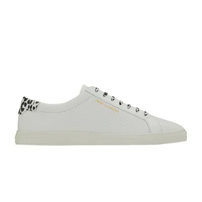 Pre-owned Saint Laurent Andy 'perforated - White Babycat' | Men's Size 41