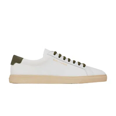 Pre-owned Saint Laurent Andy 'white Dark Green' | Men's Size 43