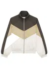 Saint Laurent Blouson In Wrinkled Nylon In Neutral