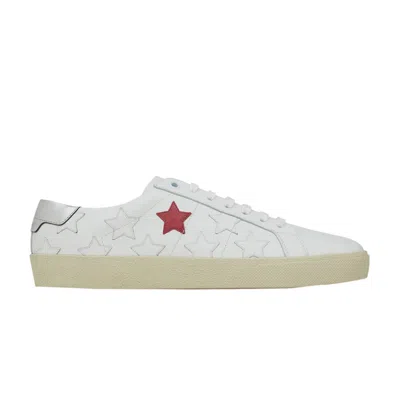Pre-owned Saint Laurent Court Classic Sl-06 California Low 'stars - Bright White' | Men's Size 4